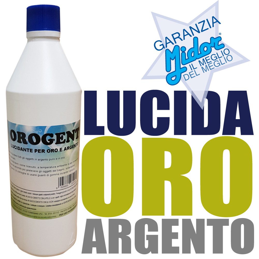 LUCIDANTE PER ORO E ARGENTO OROGENT 1KG