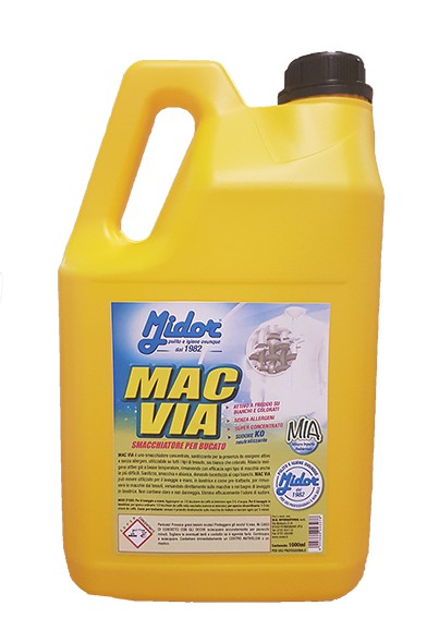 MAC VIA Smacchiatore bucato Pronto Uso, elimina odore di sudore!, senza allergeni 5kg