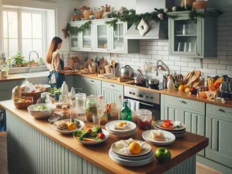 Midor - Pulire la cucina dopo pranzo di Natale